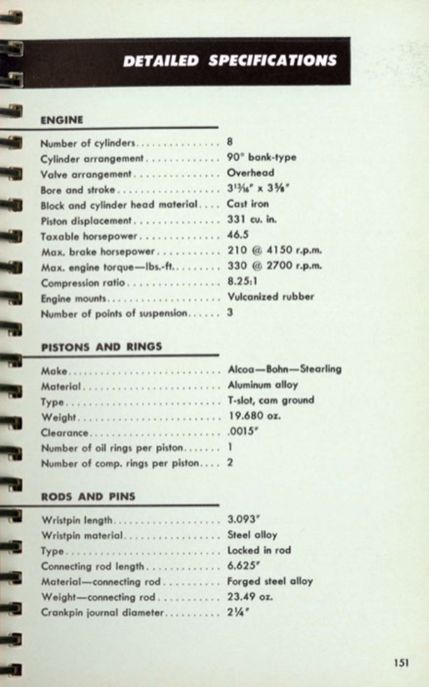 1953 Cadillac Salesmans Data Book Page 61